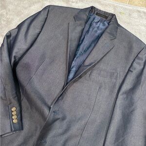 Ralph Lauren men’s blazer/suit‎ jacket bluish tent sz 44L polyester/rayon blend